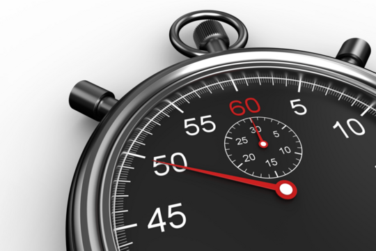 Digitally generated image of stopwatch