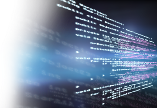 Digital generated image of interface