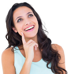 Fototapeta premium Pretty brunette getting an idea