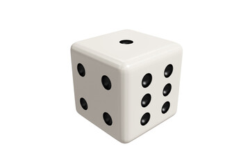 Computer graphic image of 3D dice