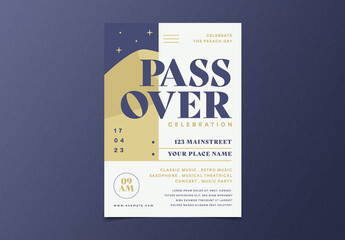 Passover Festival Flyer Layout
