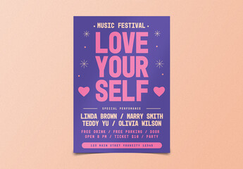 Love Music Festival Flyer Layout