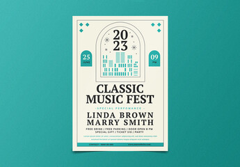 Classic Music Fest Flyer Layout