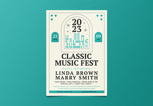 Classic Music Fest Flyer Layout