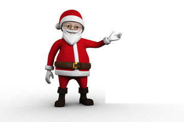 Cute cartoon santa claus