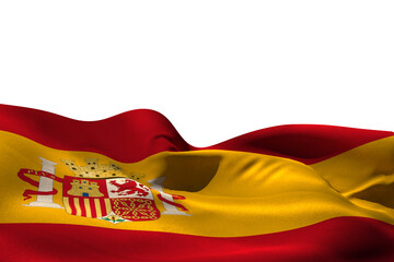 Naklejka premium Digitally generated spain flag rippling