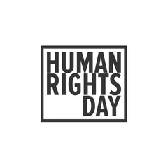 Human rights day in square shape 