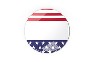 American flag button