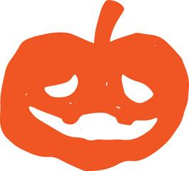 Draw of a halloween pumpkin