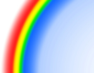 Graphic image of vibrant color rainbow