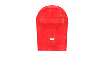 Wandcirkels aluminium Digitally generated image of red letterbox  © vectorfusionart