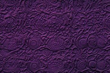 purple abstract background with swirling circles. Generative AI