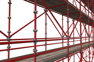 Fototapeta premium 3d image of construction scaffolding