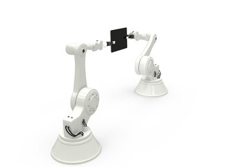 Digital composite image of technologies