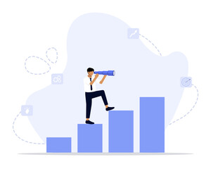 Business Opportunity Discovery Vector Illustration. Suitable for landing page, ui, web, app intro card, editorial, flyer, and banner.