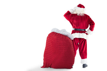 Santa with sack of gifts
