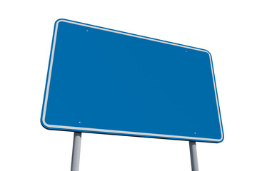 Blue billboard