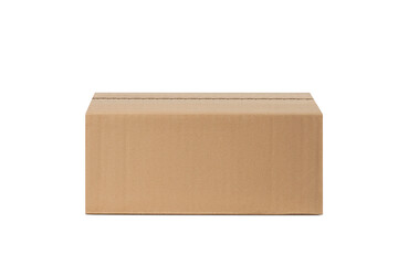 Cardboard box for delivery, parcels. Isolated on white background