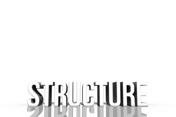 Digital image of word structure 