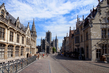 Fototapeta na wymiar Belgium historic city of Ghent