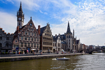 Fototapeta premium Historic city of Ghent, Belgium