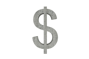 Illustration of gray currency symbol