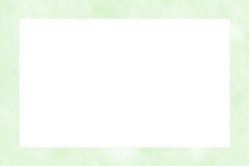 淡い緑色の優しい色合いのフレーム素材(透過)