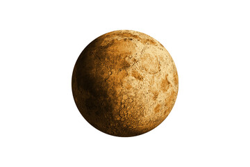 Obraz premium Digitally generated full gold moon