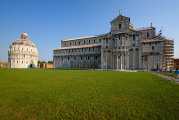 Obraz premium Pisa Cathedral, Piazza dei Miracoli in Pisa, Tuscany, Italy.