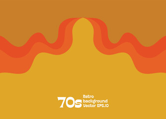 abstract flaming pattern hot theme summer 1970s style modern art background use for advertisment poster website banner landing page product package design vector eps.