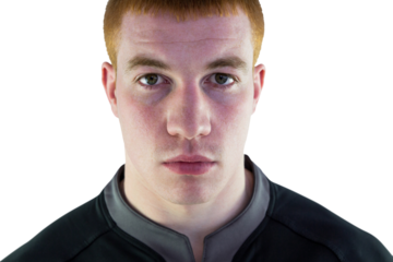 Portrait of rugby player