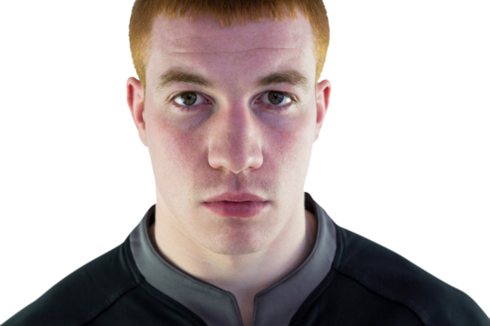 Portrait of rugby player