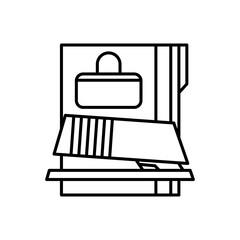 Office work line icon