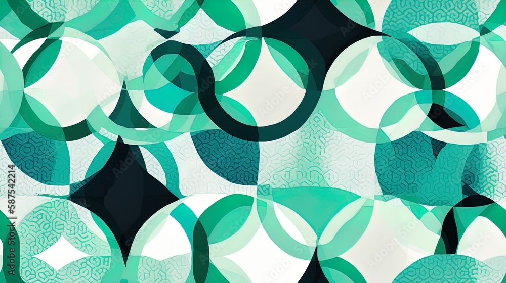 Poster sophisticated round circular design pattern on white background in 8k created with generative ai tec
