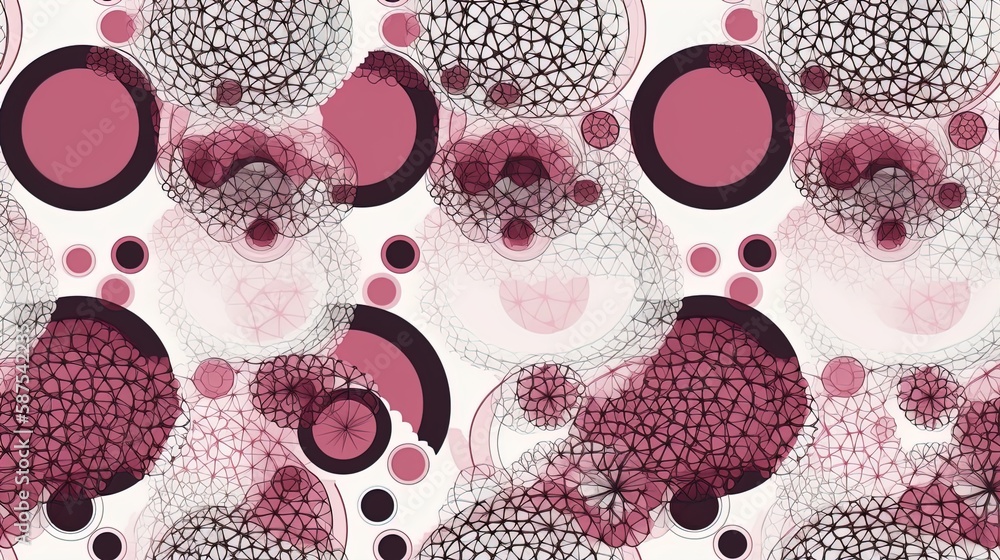 Poster sophisticated round circular design pattern on white background in 8k created with generative ai tec