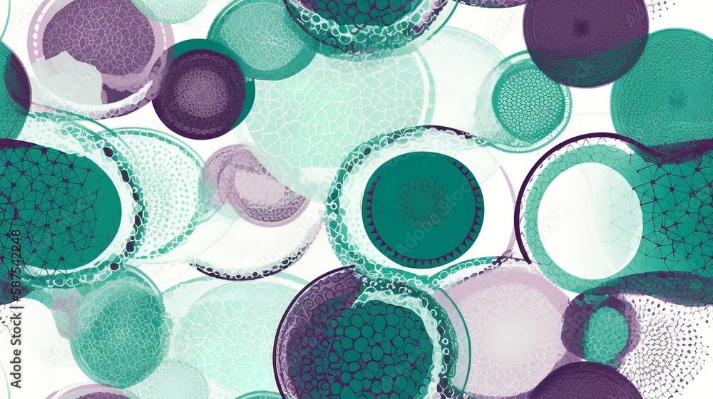 Poster sophisticated round circular design pattern on white background in 8k created with generative ai tec