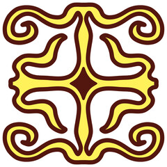 Mandala Flowers Batik Aesthetic 