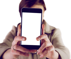 Woman photographing picture