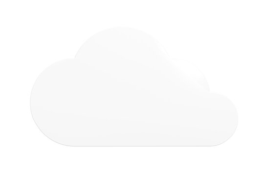 Digitally generated image of white cloud