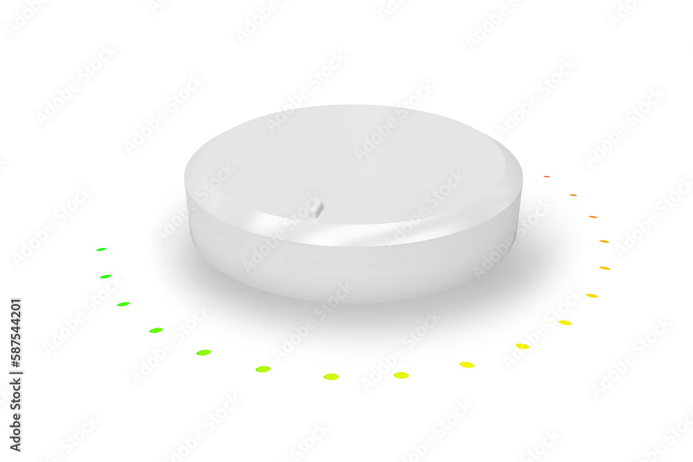 Poster digital image of gray volume control knob