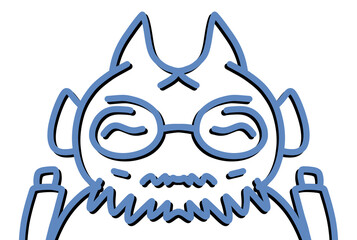 Doodle Cartoon Character Abstract