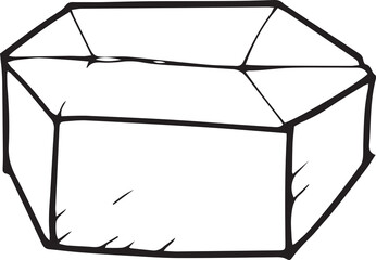 Polygon against white background