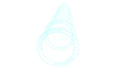 Digital image of lens against black background