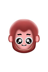 Monkey Expression Cartoon Character Emoticon Doodle