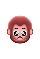 Monkey Expression Cartoon Character Emoticon Doodle