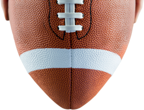 American football player preparing for a drop kick