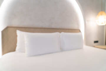 abstract blur modern bedroom interior for background