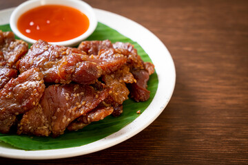 sun dried pork with sauce