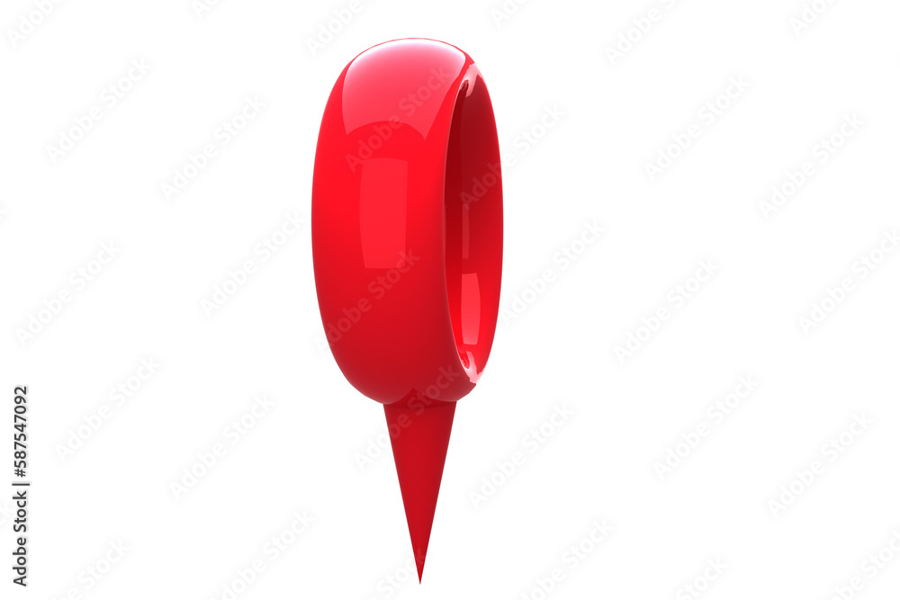 Sticker red navigation marker
