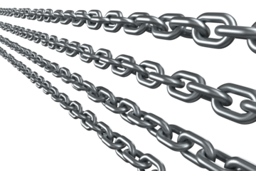 3d image of metal chains 